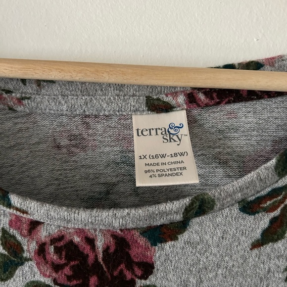 Floral Terra and Sky light sweater - Picture 5 of 5